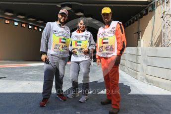 World © Octane Photographic Ltd. Marshals. Friday 27th November 2015, F1 Abu Dhabi Grand Prix, Practice 1, Yas Marina. Digital Ref: 1477CB7D1648
