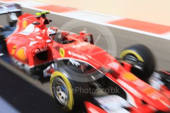 World © Octane Photographic Ltd. Scuderia Ferrari SF15-T– Kimi Raikkonen. Friday 27th November 2015, F1 Abu Dhabi Grand Prix, Practice 1, Yas Marina. Digital Ref: 1477CB7D1744