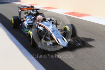 World © Octane Photographic Ltd. Sahara Force India VJM08B – Nico Hulkenberg. Friday 27th November 2015, F1 Abu Dhabi Grand Prix, Practice 1, Yas Marina. Digital Ref: 1477CB7D1756