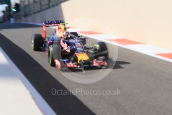 World © Octane Photographic Ltd. Infiniti Red Bull Racing RB11 – Daniil Kvyat. Friday 27th November 2015, F1 Abu Dhabi Grand Prix, Practice 1, Yas Marina. Digital Ref: 1477CB7D1761