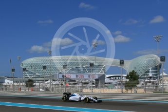 World © Octane Photographic Ltd. Williams Martini Racing FW37 – Felipe Massa. Friday 27th November 2015, F1 Abu Dhabi Grand Prix, Practice 1, Yas Marina. Digital Ref: 1477LB1D6135