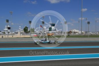 World © Octane Photographic Ltd. Mercedes AMG Petronas F1 W06 Hybrid – Nico Rosberg. Friday 27th November 2015, F1 Abu Dhabi Grand Prix, Practice 1, Yas Marina. Digital Ref: 1477LB1D6296