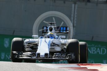 World © Octane Photographic Ltd. Williams Martini Racing FW37 – Felipe Massa. Friday 27th November 2015, F1 Abu Dhabi Grand Prix, Practice 1, Yas Marina. Digital Ref: 1477LB1D6566