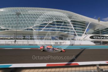 World © Octane Photographic Ltd. Infiniti Red Bull Racing RB11 – Daniel Ricciardo. Friday 27th November 2015, F1 Abu Dhabi Grand Prix, Practice 1, Yas Marina. Digital Ref: 1477LB1D6668