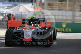 World © Octane Photographic Ltd. Manor Marussia F1 Team MR03B – Roberto Merhi. Friday 27th November 2015, F1 Abu Dhabi Grand Prix, Practice 1, Yas Marina. Digital Ref: 1477LB1D6725