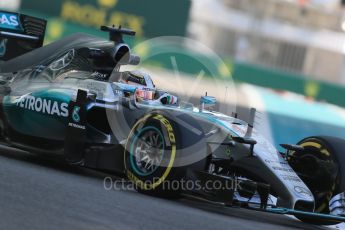 World © Octane Photographic Ltd. Mercedes AMG Petronas F1 W06 Hybrid – Lewis Hamilton. Friday 27th November 2015, F1 Abu Dhabi Grand Prix, Practice 1, Yas Marina. Digital Ref: 1477LB1D6902