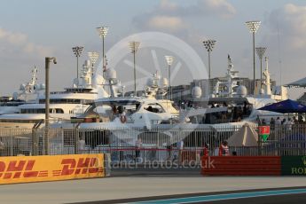 World © Octane Photographic Ltd. Boats. Friday 27th November 2015, F1 Abu Dhabi Grand Prix, Practice 2, Yas Marina. Digital Ref: 1478CB1L5688