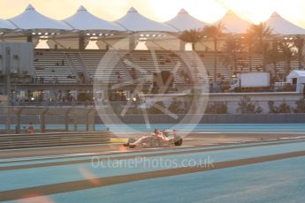 World © Octane Photographic Ltd. Scuderia Ferrari SF15-T– Kimi Raikkonen. Friday 27th November 2015, F1 Abu Dhabi Grand Prix, Practice 2, Yas Marina. Digital Ref: 1478CB1L5750