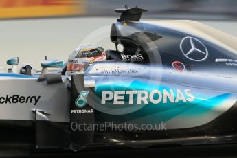 World © Octane Photographic Ltd. Mercedes AMG Petronas F1 W06 Hybrid – Lewis Hamilton. Friday 27th November 2015, F1 Abu Dhabi Grand Prix, Practice 2, Yas Marina. Digital Ref: 1478CB1L5850