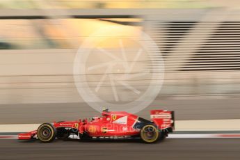 World © Octane Photographic Ltd. Scuderia Ferrari SF15-T– Kimi Raikkonen. Friday 27th November 2015, F1 Abu Dhabi Grand Prix, Practice 2, Yas Marina. Digital Ref: 1478CB7D1849
