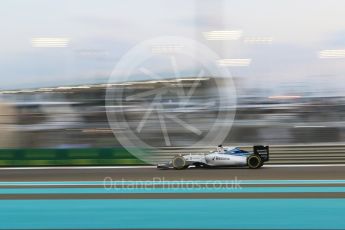 World © Octane Photographic Ltd. Williams Martini Racing FW37 – Felipe Massa. Friday 27th November 2015, F1 Abu Dhabi Grand Prix, Practice 2, Yas Marina. Digital Ref: 1478CB7D1921