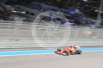 World © Octane Photographic Ltd. Scuderia Ferrari SF15-T– Sebastian Vettel. Friday 27th November 2015, F1 Abu Dhabi Grand Prix, Practice 2, Yas Marina. Digital Ref: 1478CB7D2454