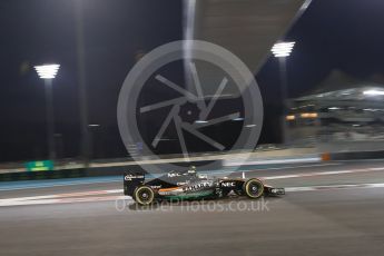 World © Octane Photographic Ltd. Sahara Force India VJM08B – Sergio Perez. Friday 27th November 2015, F1 Abu Dhabi Grand Prix, Practice 2, Yas Marina. Digital Ref: 1478LB1D8009