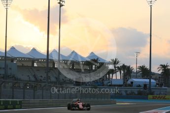World © Octane Photographic Ltd. Scuderia Ferrari SF15-T– Kimi Raikkonen. Friday 27th November 2015, F1 Abu Dhabi Grand Prix, Practice 2, Yas Marina. Digital Ref: 1478LB5D4083