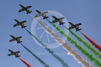 World © Octane Photographic Ltd. Al Fursan “The Knights” aerobatic team in their Aermacchi MB 339A. Digital Ref :
