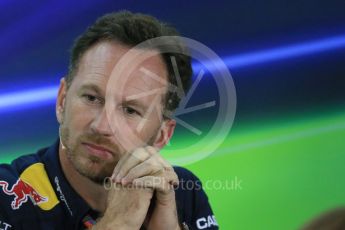 World © Octane Photographic Ltd.. Friday 27th November 2015, F1 Abu Dhabi Grand Prix, Team Personnel FIA Press Conference, Yas Marina. Christian Horner – Infiniti Red Bull Racing Team Principle. Digital Ref: 1480LB1D8081