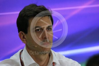 World © Octane Photographic Ltd.. Friday 27th November 2015, F1 Abu Dhabi Grand Prix, Team Personnel FIA Press Conference, Yas Marina. Toto Wolff – Mercedes AMG Petronas Executive Director. Digital Ref: 1480LB1D8086