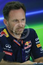 World © Octane Photographic Ltd.. Friday 27th November 2015, F1 Abu Dhabi Grand Prix, Team Personnel FIA Press Conference, Yas Marina. Christian Horner – Infiniti Red Bull Racing Team Principle. Digital Ref: 1480LB1D8089