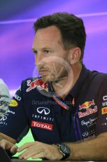 World © Octane Photographic Ltd.. Friday 27th November 2015, F1 Abu Dhabi Grand Prix, Team Personnel FIA Press Conference, Yas Marina. Christian Horner – Infiniti Red Bull Racing Team Principle. Digital Ref: 1480LB1D8164