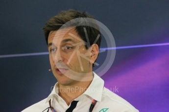 World © Octane Photographic Ltd.. Friday 27th November 2015, F1 Abu Dhabi Grand Prix, Team Personnel FIA Press Conference, Yas Marina. Toto Wolff – Mercedes AMG Petronas Executive Director. Digital Ref: 1480LB1D8221