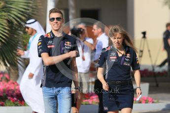 World © Octane Photographic Ltd. Thursday 26th November 2015, F1 Abu Dhabi Grand Prix, Drivers’ FIA Press Conference, Yas Marina. Infiniti Red Bull Racing – Daniil Kvyat.  Digital Ref: 1471CB1L3926