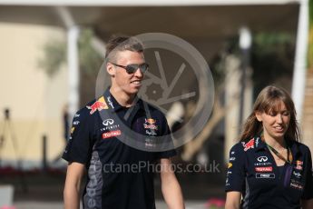 World © Octane Photographic Ltd. Thursday 26th November 2015, F1 Abu Dhabi Grand Prix, Drivers’ FIA Press Conference, Yas Marina. Infiniti Red Bull Racing – Daniil Kvyat.  Digital Ref: 1471CB1L3929
