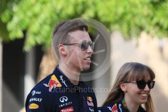 World © Octane Photographic Ltd. Thursday 26th November 2015, F1 Abu Dhabi Grand Prix, Drivers’ FIA Press Conference, Yas Marina. Infiniti Red Bull Racing – Daniil Kvyat.  Digital Ref: 1471CB1L3942