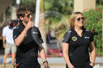World © Octane Photographic Ltd. Thursday 26th November 2015, F1 Abu Dhabi Grand Prix, Drivers’ FIA Press Conference, Yas Marina. Lotus F1 Team – Romain Grosjean.  Digital Ref: 1471CB1L3972