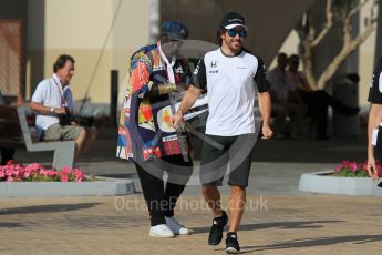 World © Octane Photographic Ltd. Thursday 26th November 2015, F1 Abu Dhabi Grand Prix, Drivers’ FIA Press Conference, Yas Marina. McLaren Honda – Fernando Alonso.  Digital Ref: 1471CB1L3992
