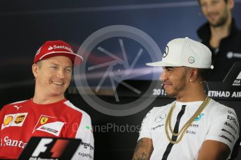 World © Octane Photographic Ltd. Thursday 26th November 2015, F1 Abu Dhabi Grand Prix, Drivers’ FIA Press Conference, Yas Marina. Mercedes AMG Petronas – Lewis Hamilton.  Digital Ref: 1471LB1D5023