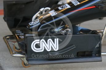 World © Octane Photographic Ltd. McLaren Honda MP4/30. Thursday 26th November 2015, F1 Abu Dhabi Grand Prix, Setup, Yas Marina. Digital Ref: 1472CB1L4203