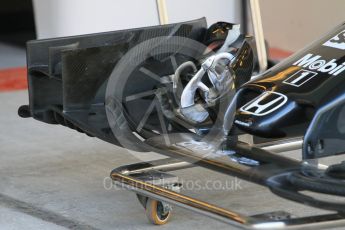 World © Octane Photographic Ltd. McLaren Honda MP4/30. Thursday 26th November 2015, F1 Abu Dhabi Grand Prix, Setup, Yas Marina. Digital Ref: 1472CB1L4207