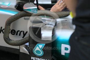 World © Octane Photographic Ltd. Mercedes AMG Petronas F1 W06 Hybrid. Thursday 26th November 2015, F1 Abu Dhabi Grand Prix, Setup, Yas Marina. Digital Ref: 1472CB1L4340