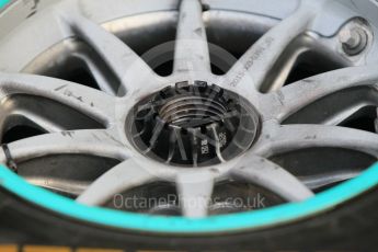 World © Octane Photographic Ltd. Mercedes AMG Petronas F1 W06 Hybrid. Thursday 26th November 2015, F1 Abu Dhabi Grand Prix, Setup, Yas Marina. Digital Ref: 1472CB1L4345