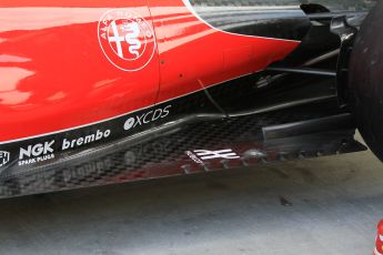 World © Octane Photographic Ltd. Scuderia Ferrari SF15-T. Thursday 26th November 2015, F1 Abu Dhabi Grand Prix, Setup, Yas Marina. Digital Ref: 1472CB1L4383