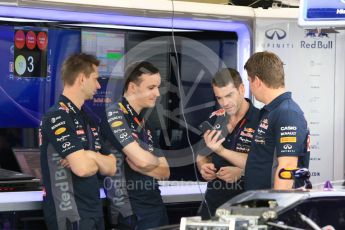 World © Octane Photographic Ltd. Infiniti Red Bull Racing RB11. Thursday 26th November 2015, F1 Abu Dhabi Grand Prix, Setup, Yas Marina. Digital Ref: 1472CB7D1051