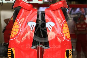World © Octane Photographic Ltd. Scuderia Ferrari SF15-T. Thursday 26th November 2015, F1 Abu Dhabi Grand Prix, Setup, Yas Marina. Digital Ref: 1472CB7D1079