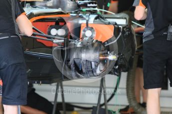 World © Octane Photographic Ltd. Sahara Force India VJM08B. Thursday 26th November 2015, F1 Abu Dhabi Grand Prix, Setup, Yas Marina. Digital Ref: 1472CB7D1121