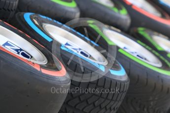 World © Octane Photographic Ltd. Tyres being prepared for the weekend. Thursday 26th November 2015, F1 Abu Dhabi Grand Prix, Setup, Yas Marina. Digital Ref: 1472CB7D1212