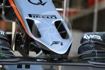 World © Octane Photographic Ltd. Sahara Force India VJM08B. Thursday 26th November 2015, F1 Abu Dhabi Grand Prix, Setup, Yas Marina. Digital Ref: 1472CB7D1316