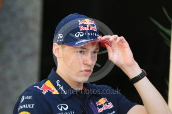 World © Octane Photographic Ltd. Infiniti Red Bull Racing RB11 – Daniil Kvyat. Thursday 26th November 2015, F1 Abu Dhabi Grand Prix, Setup, Yas Marina. Digital Ref: 1472CB7D1321