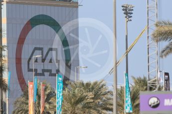 World © Octane Photographic Ltd. The UAE celebrates 44 years. Thursday 26th November 2015, F1 Abu Dhabi Grand Prix, Setup, Yas Marina. Digital Ref: 1472CB7D1459