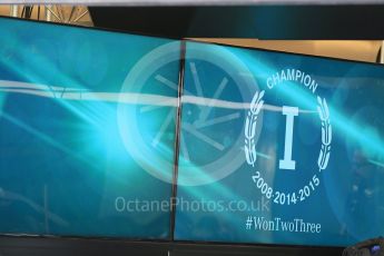 World © Octane Photographic Ltd. Mercedes AMG Petronas F1 W06 Hybrid. Thursday 26th November 2015, F1 Abu Dhabi Grand Prix, Setup, Yas Marina. Digital Ref: 1472LB1D4583