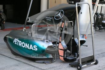 World © Octane Photographic Ltd. Mercedes AMG Petronas F1 W06 Hybrid. Thursday 26th November 2015, F1 Abu Dhabi Grand Prix, Setup, Yas Marina. Digital Ref: 1472LB1D4587