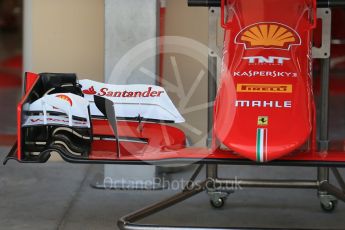 World © Octane Photographic Ltd. Scuderia Ferrari SF15-T. Thursday 26th November 2015, F1 Abu Dhabi Grand Prix, Setup, Yas Marina. Digital Ref: 1472LB1D4593
