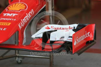 World © Octane Photographic Ltd. Scuderia Ferrari SF15-T. Thursday 26th November 2015, F1 Abu Dhabi Grand Prix, Setup, Yas Marina. Digital Ref: 1472LB1D4595