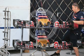 World © Octane Photographic Ltd. Scuderia Toro Rosso STR10. Thursday 26th November 2015, F1 Abu Dhabi Grand Prix, Setup, Yas Marina. Digital Ref: 1472LB1D4611