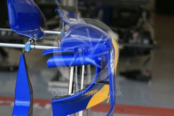 World © Octane Photographic Ltd. Sauber F1 Team C34-Ferrari. Thursday 26th November 2015, F1 Abu Dhabi Grand Prix, Setup, Yas Marina. Digital Ref: 1472LB1D4649