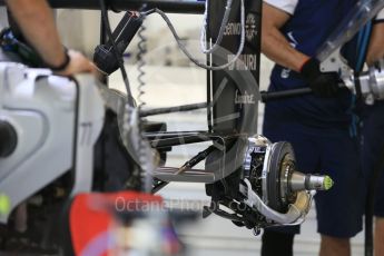 World © Octane Photographic Ltd. Williams Martini Racing FW37. Thursday 26th November 2015, F1 Abu Dhabi Grand Prix, Setup, Yas Marina. Digital Ref: 1472LB5D3739