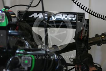 World © Octane Photographic Ltd. McLaren Honda MP4/30. Thursday 26th November 2015, F1 Abu Dhabi Grand Prix, Setup, Yas Marina. Digital Ref: 1472LB5D3757